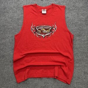 Orange County Choppers Sleeveless T‎ Shirt Vintage Biker Size Large Y2K